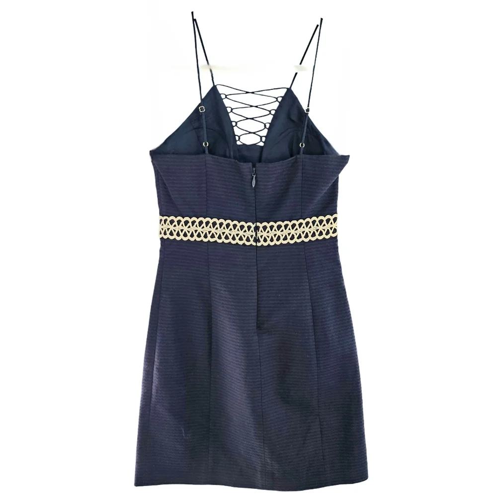 LILLY PULITZER Trista Shift Dress in True Navy - Picture 8 of 13